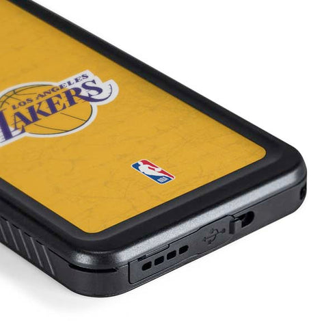 NBA Los Angeles Lakers Distressed Galaxy S24 Waterproof Case